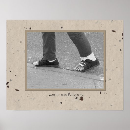 ... een mijl in mijn schoenen poster (Voorkant)