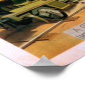 Een "Mile a Minute" grote locomotief theater Poster (Hoek)