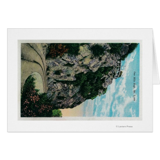 Een Mile High, bij Mt. LoweMt. Lowe, CA (Voorkant Horizontaal)