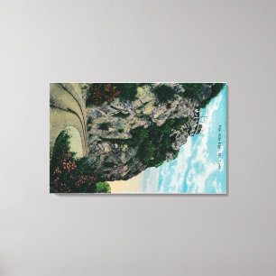 Een Mile High, bij Mt. LoweMt. Lowe, CA Canvas Afdruk