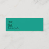 Een Mile-Skinny-kaart lopen Mini Visitekaartje (Achterkant)