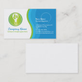 een milieuvriendelijke elektricien visitekaartje (Voorkant / Achterkant)