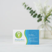 een milieuvriendelijke elektricien visitekaartje (Staand voorkant)