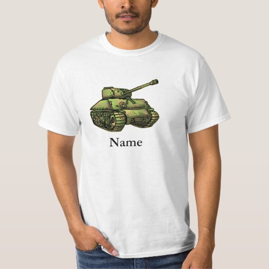 Een militair tank t-shirt (Voorkant)