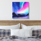 Een miljoen Aurora Dreams Canvas Afdruk (Insitu (Slaapkamer))