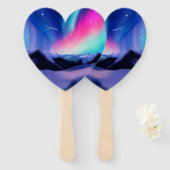 Een miljoen Aurora droams Handwaaier (Voorkant en achterkant)