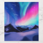 Een miljoen Aurora droams Wijn Etiket (Enkel label)