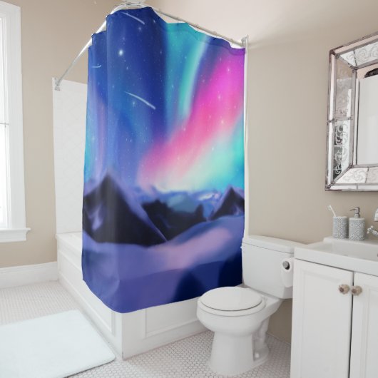 Een miljoen Aurora Dromen Douchegordijn (In situ)