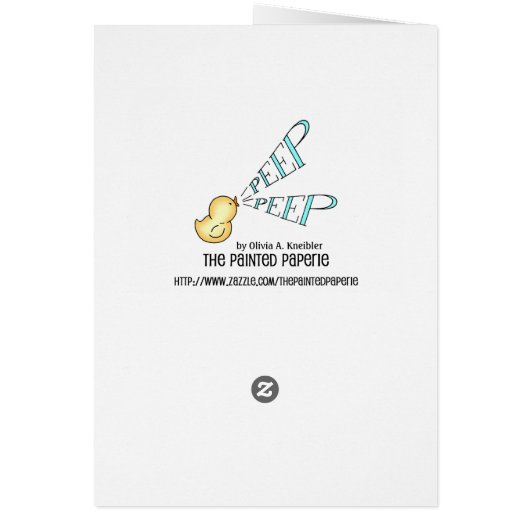 Een miljoen Bunnies Paas Kaart (Achterkant)