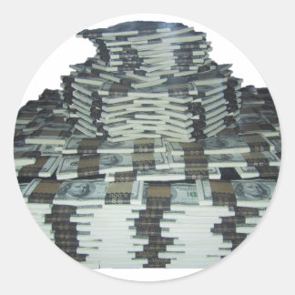 Eén miljoen dollar ronde sticker