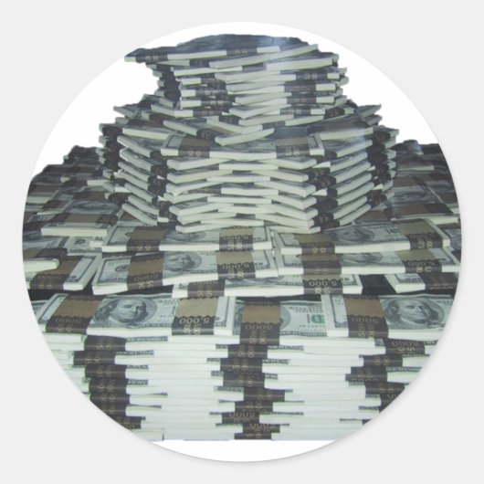 Eén miljoen dollar ronde sticker (Voorkant)