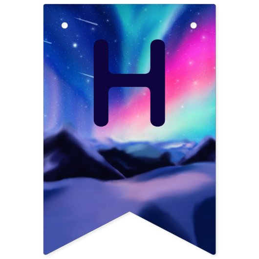 Een miljoen dromen - de Aurora Borealis Vlaggetjes (Tweede vlag)