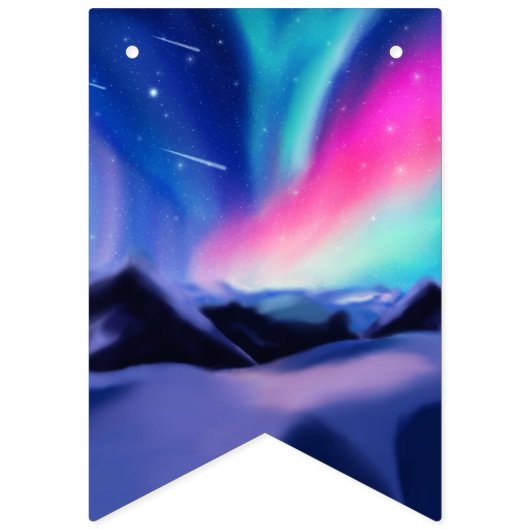 Een miljoen dromen - de Aurora Borealis Vlaggetjes (Eerste vlag)