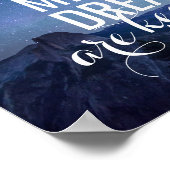 "Een miljoen dromen" Inspirerend Poster (Hoek)