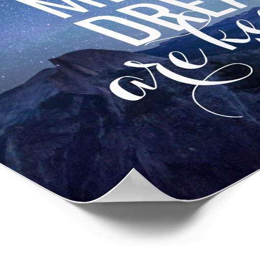 "Een miljoen dromen" Inspirerend Poster (Hoek)