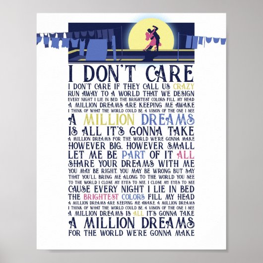 Een miljoen dromen poster (Voorkant)