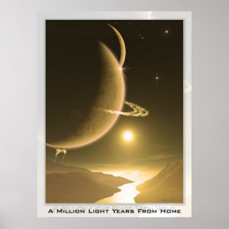 Een miljoen lichte jaren van huis poster