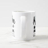 Een miljoen typografie met een aangepaste hartfoto grote koffiekop (Achterkant)