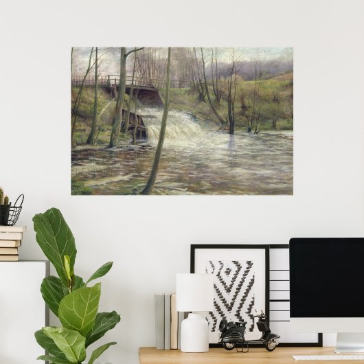 Een Mill Stream Poster (Thuiskantoor)