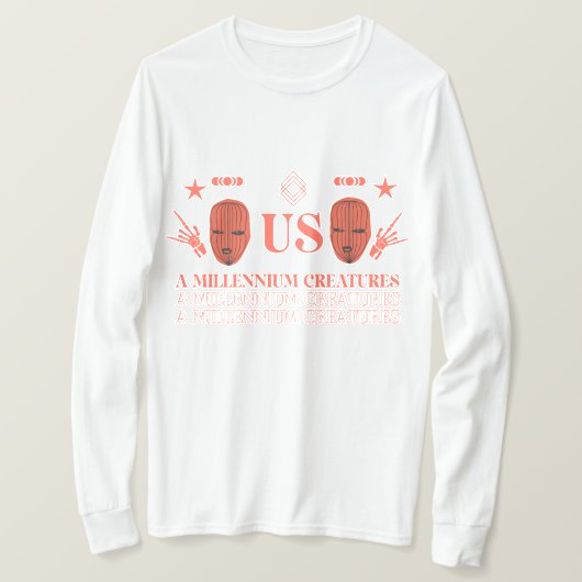 Een millenium wezens t-shirt (Design voorkant)