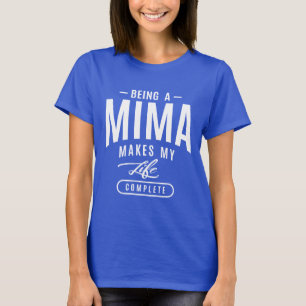 Een Mima zijn T-shirt