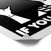 Een Mime Funny Poster-teken neerzetten Poster (Hoek)