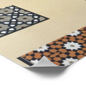 Een minaret en keramische details van de moskee va poster (Hoek)