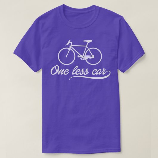 Eén minder auto t-shirt (Design voorkant)