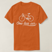 Eén minder autofiets t-shirt (Design voorkant)