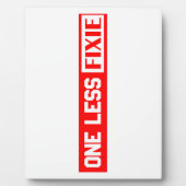 Eén minder Fixie Fotoplaat (Voorkant)