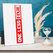 Eén minder Fixie Fotoplaat (Zijkant)