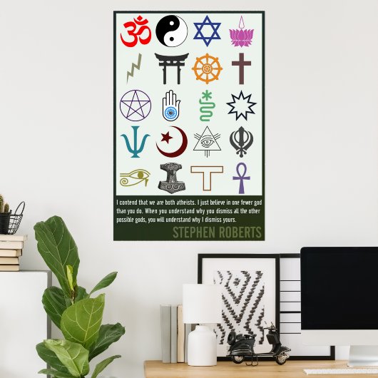 Een mindere God | Stephen Roberts Poster (Thuiskantoor)