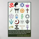 Een mindere God | Stephen Roberts Poster (Voorkant)