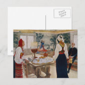 Een mineres katoen, van een commercieel bedrukte k briefkaart (Voorkant / Achterkant)