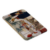 Een mineres katoen, van een commercieel bedrukte k magneet (Rechterzijde)