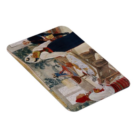 Een mineres katoen, van een commercieel bedrukte k magneet (Rechterzijde)