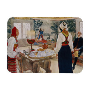 Een mineres katoen, van een commercieel bedrukte k magneet