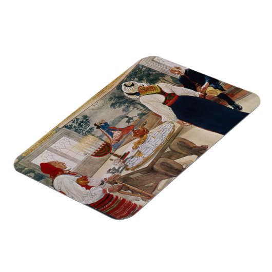 Een mineres katoen, van een commercieel bedrukte k magneet (Linkerzijde)