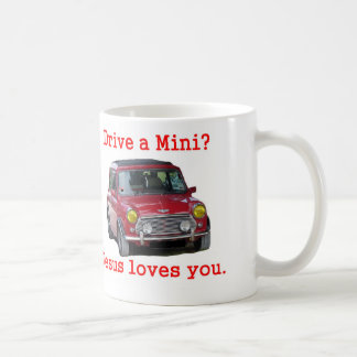 Een mini rijden? Jezus houdt van jou Koffiemok