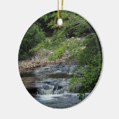 Een miniatuurWaterval Keramisch Ornament (Links)