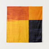 Een minimaal abstract schilderij; getextureerde bl wandkleed (Voorkant (horizontaal))