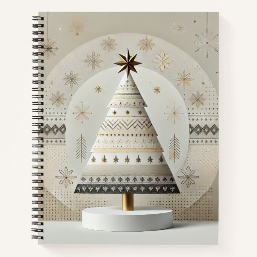 Een minimaal notitieboek van de kerstboom (Voorkant)