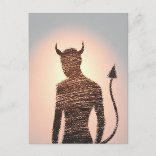 Een minimalist op roze paarse achtergrond briefkaart (Voorkant)