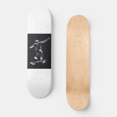 Een minimalistisch grafisch ontwerp van een skateb persoonlijk skateboard (Voorkant)