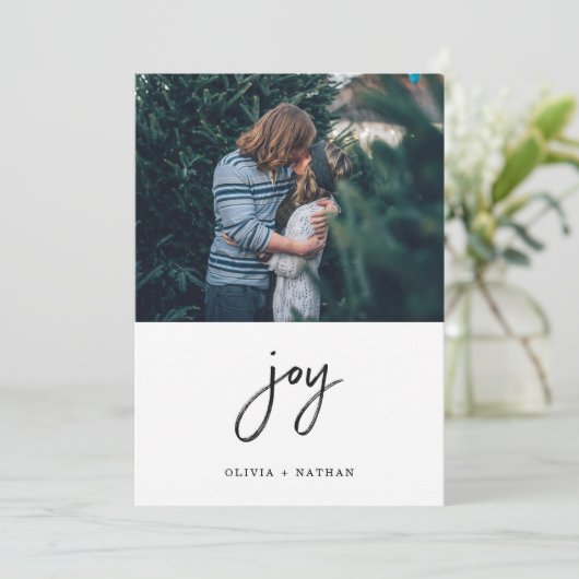 Een minimalistisch kerstfeest | Speel mee met twee Feestdagenkaart (Staand voorkant)