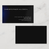 Een minimalistisch modern, modern visitekaartje (Voorkant / Achterkant)