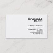 Een minimalistisch modern, modern visitekaartje (Voorkant)