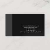 Een minimalistisch modern, modern visitekaartje (Achterkant)