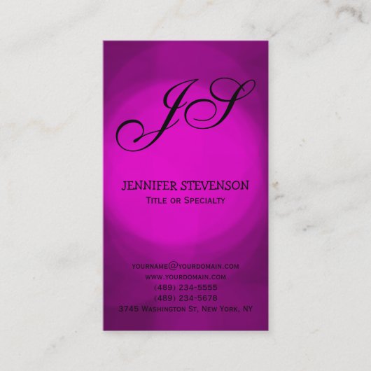 Een minimalistisch modern, modern visitekaartje (Voorkant)