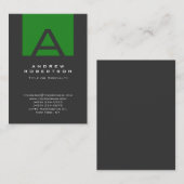 Een minimalistisch modern, modern visitekaartje (Voorkant / Achterkant)